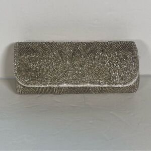 Forever Yours Silver Beaded Eyeglass Case